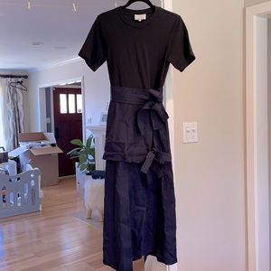 3.1 Phillip Lim T-shirt dress black navy size 0